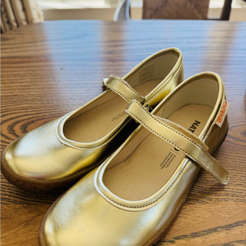 Naturino Gold Mary Jane Kids Shoes